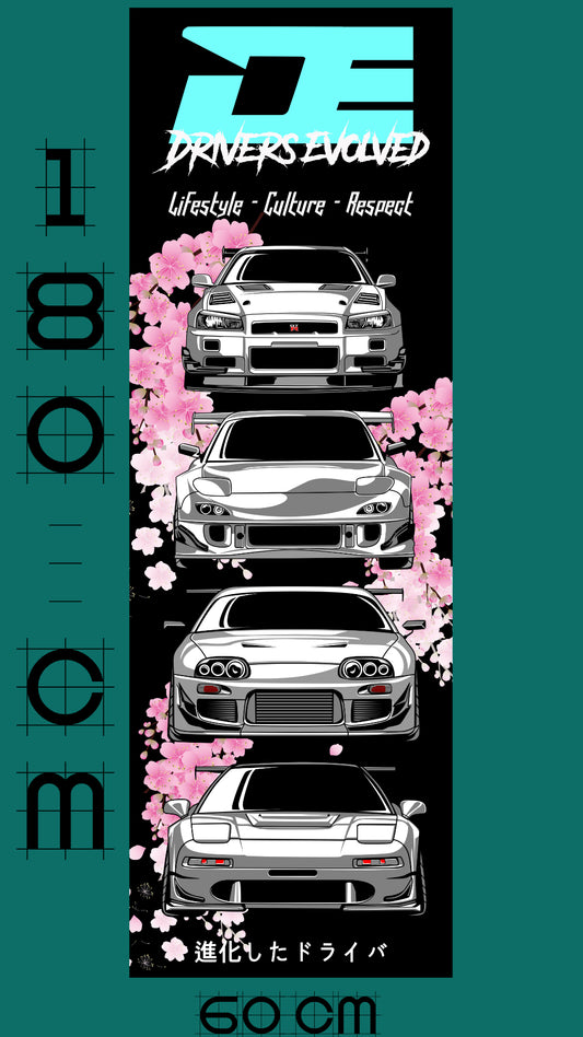 JDM Legands  DE Norbi Style Flag/Banner